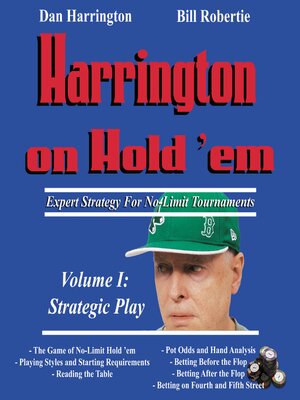 cover image of Harrington on Hold 'em Expert Strategy for No Limit Tournaments, Volume 1